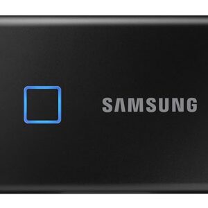Samsung T7 Touch Portable External SSD 1TB with Fingerprint Security - Black - MU-PC1T0K/WW