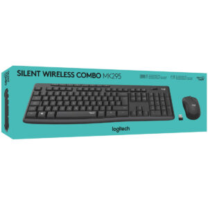 Logitech MK295 Wireless Mouse & Keyboard Combo with Silent Touch Technology
