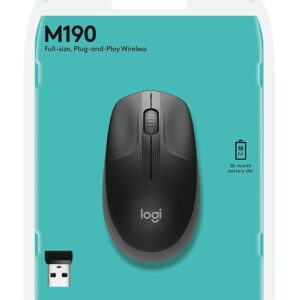 Logitech Wireless Mouse Full Size M190