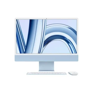 Apple iMac - M3 Chip 8 core CPU - 10 Core GPU, 24" Retina Display 4.5K, 8GB RAM, 256GB SSD, MacOS Sonoma 14, Blue, 1 year warranty
